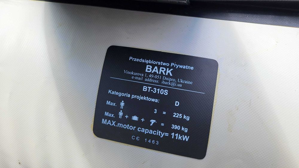 Ponton Bark BT 310 SD szary z kilem twarda podłoga