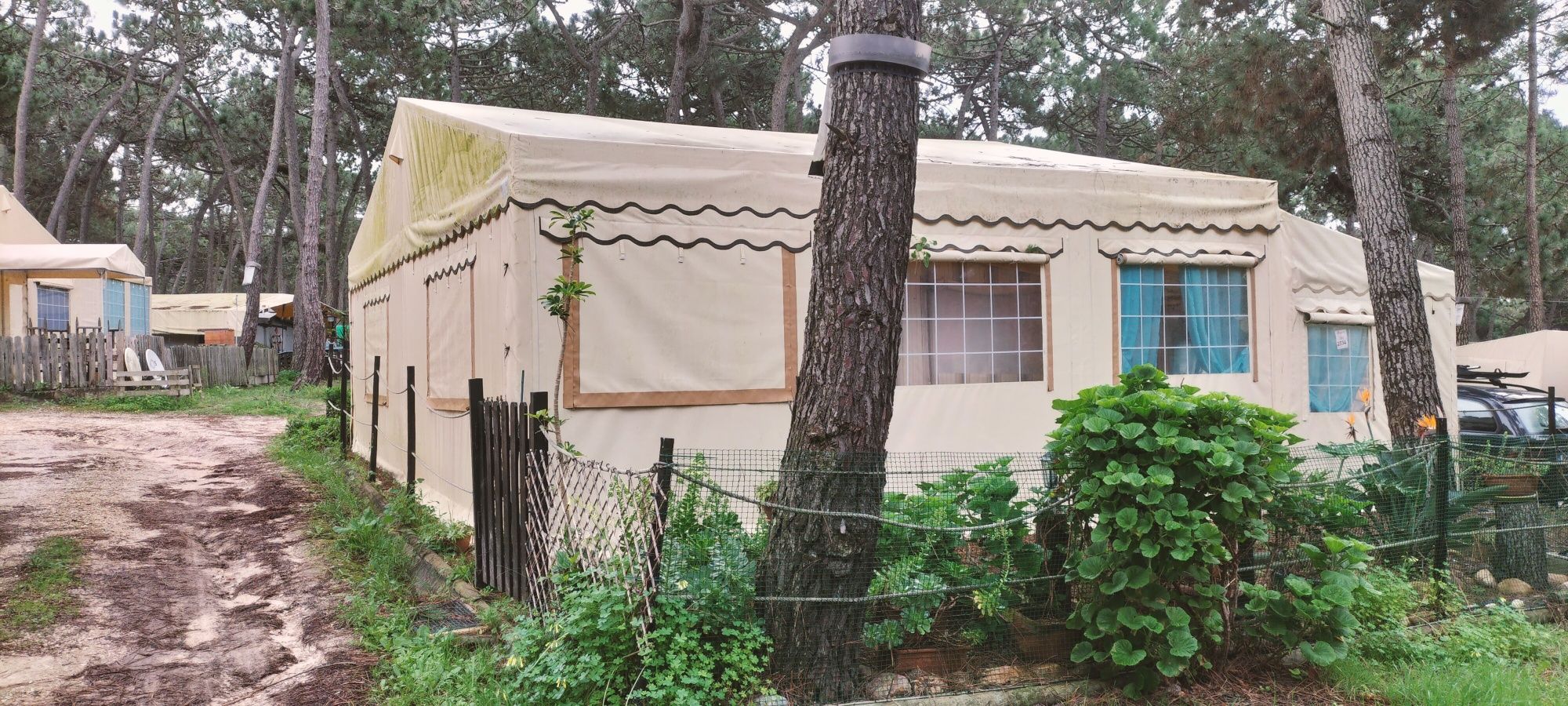 Pérgola, tenda, toldo, campismo