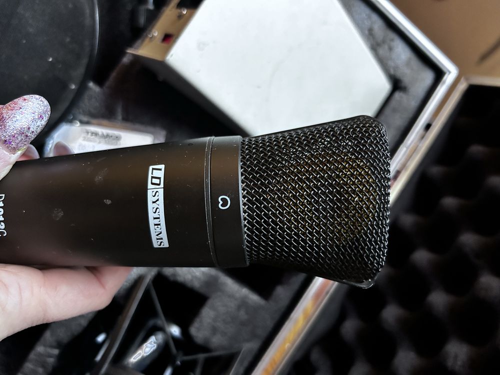 Mikrofon pojemnosciowy komplet walizka