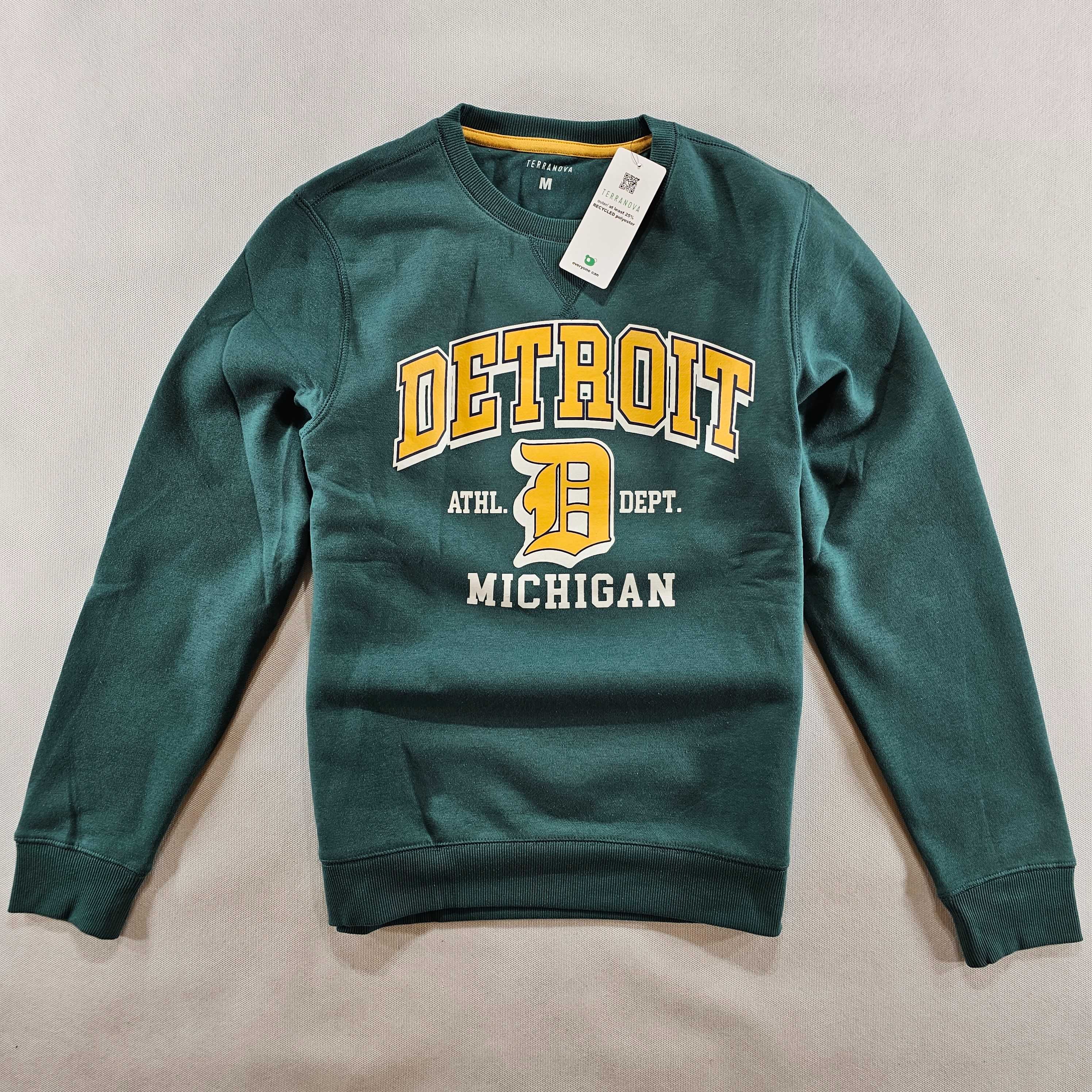 TERRANOVA zielona bluza detroit michigan XL