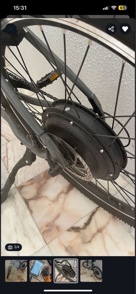 Bicicleta elétrica NOVA com motor extra aro 29
