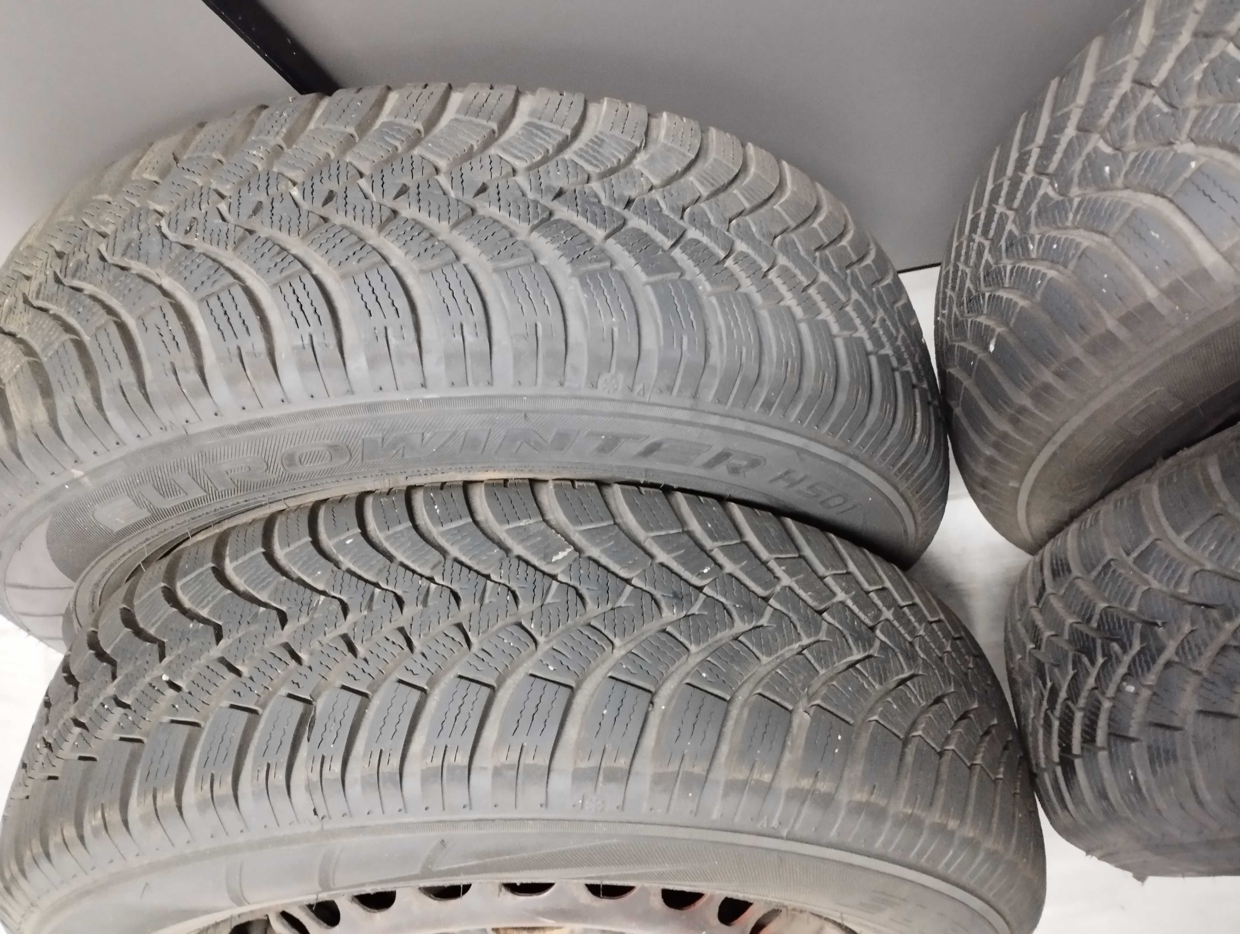 Opony zimowe Falken 195/65 R 15 z felgami 5x112 skoda VW