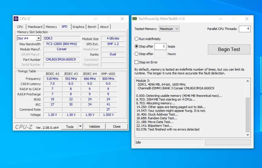 Pamięć RAM DDR3 4GB 1600MHz CORSAIR Vengeance LP