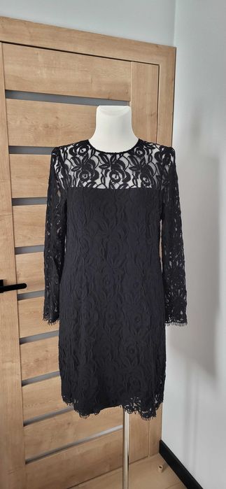 Czarna koronkowa sukienka R.46/48