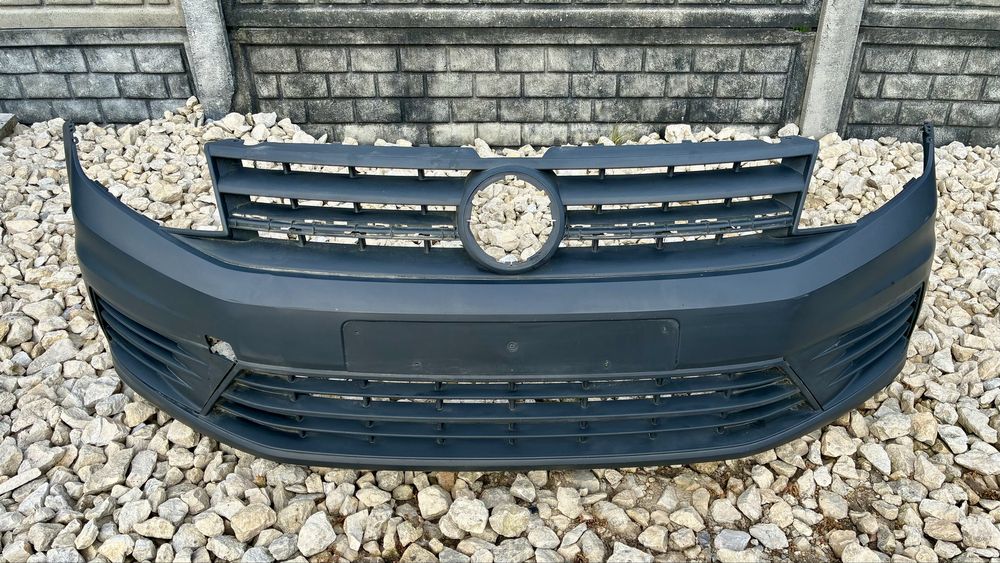 Zderzak przedni bez otworów VW Caddy III 2K5 FL lift 15- oryginal