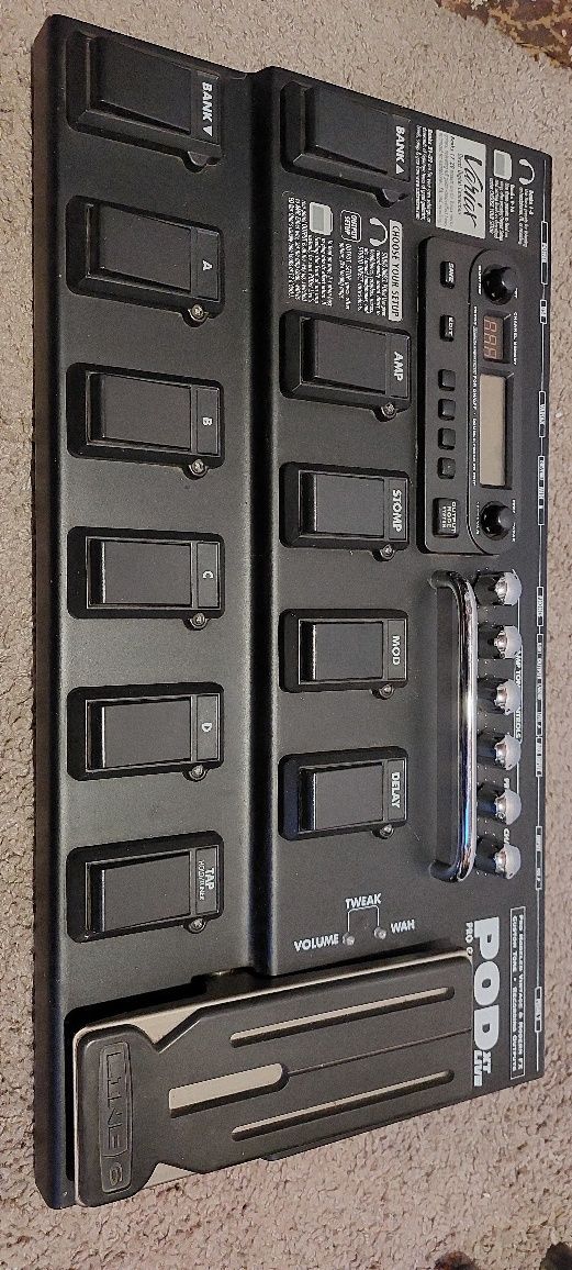 Pod XT Live Pro Guitar Tone On The Floor