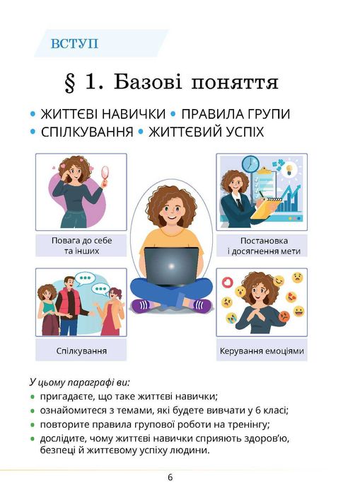 Підручник Вчимося жити разом Т. Воронцова 6 клас, 2023 рік