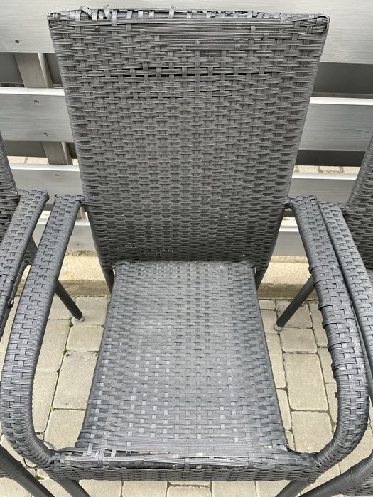 Садовые Стулья ротанг черные