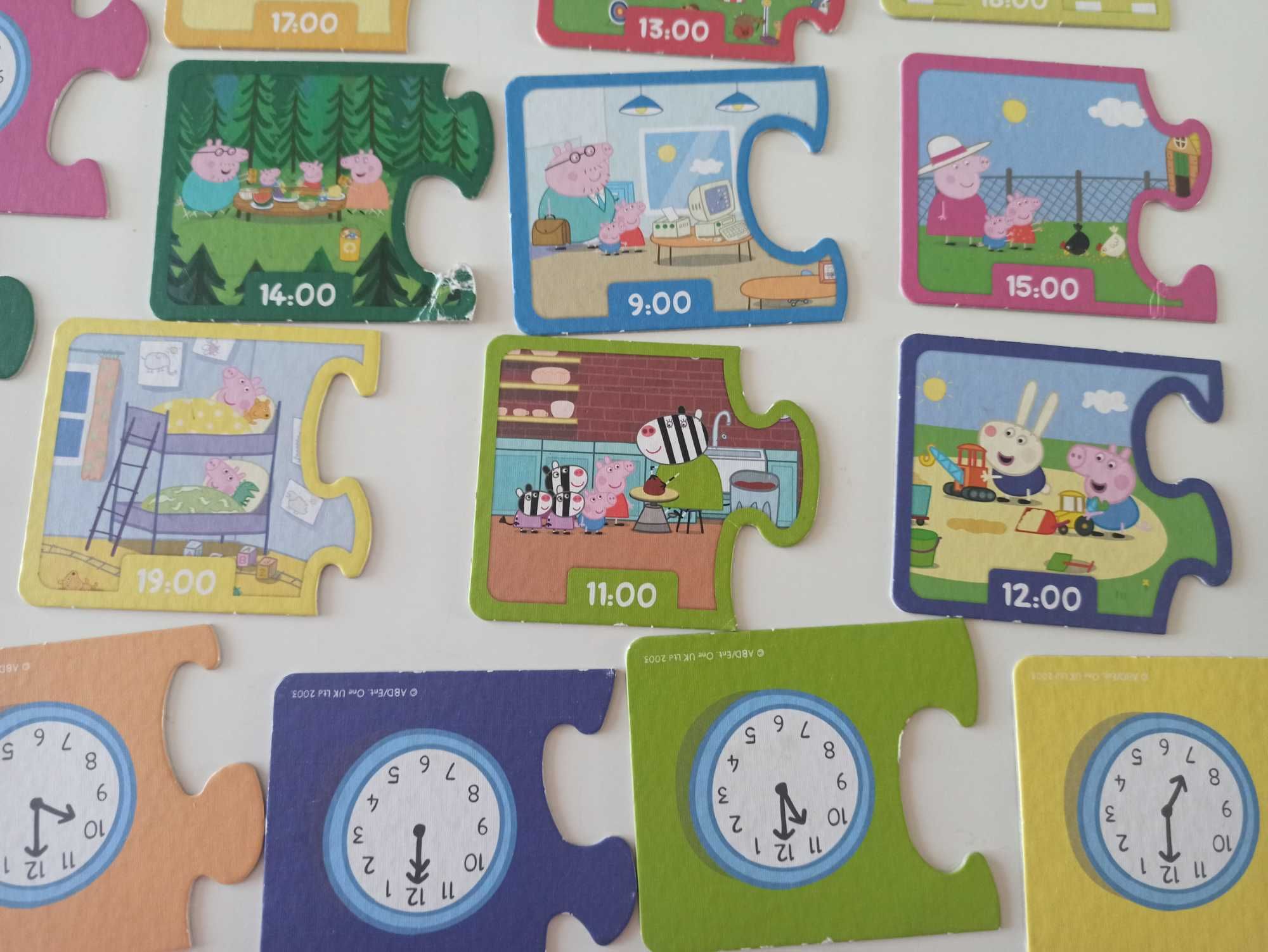 puzzle Świnka Peppa Tik-Tak 2-elementowe +3 lata Trefl