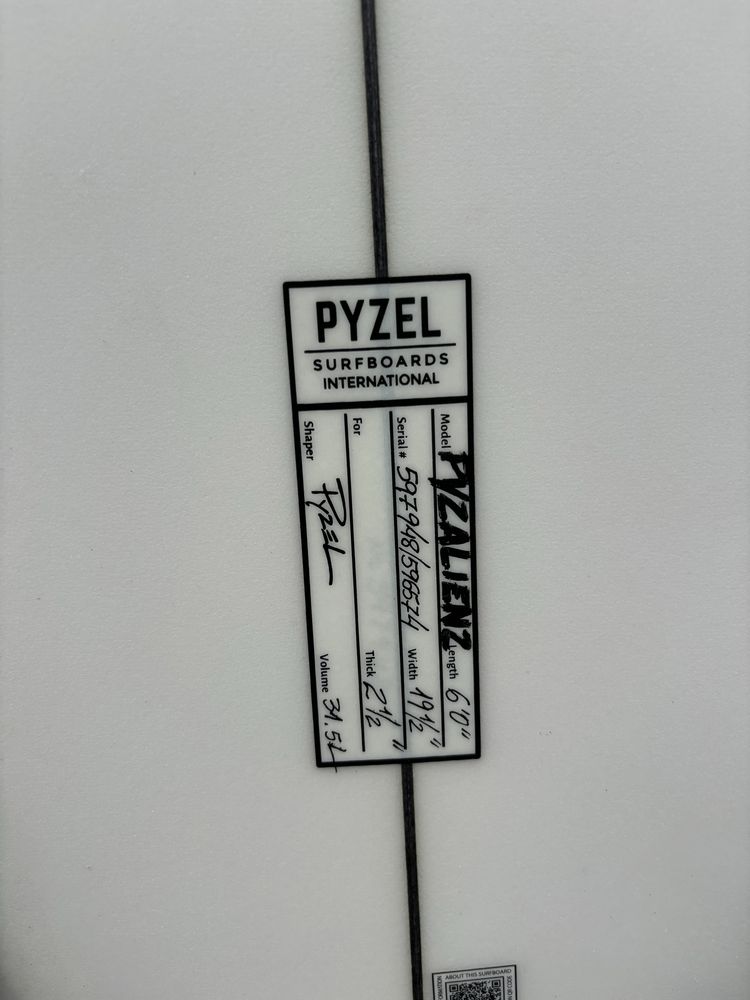 Pracha de surf Pyzel 6’0