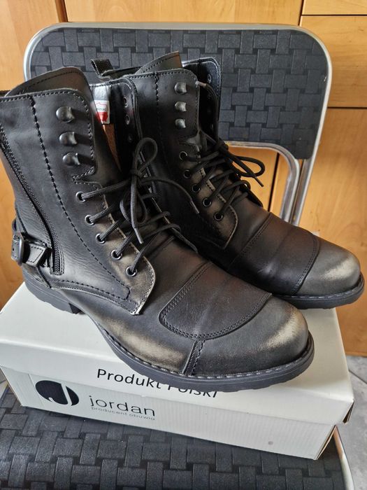 Buty motocyklowe męskie skórzane Jimy rozm. 43 - Jordan Handmade