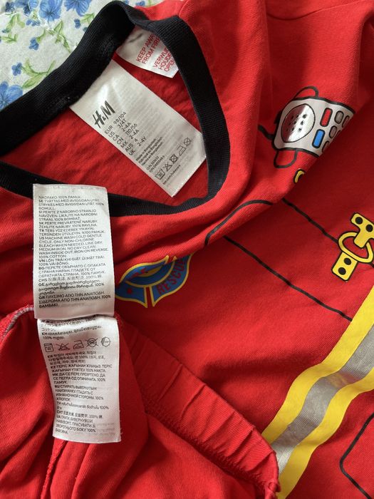 Piżama strój strażaka H&M 98-104 cm. 100% bawełna