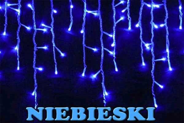 LAMPKI SOPLE 500LED na zewnątrz kurtyna białe niebieskie multi 1335