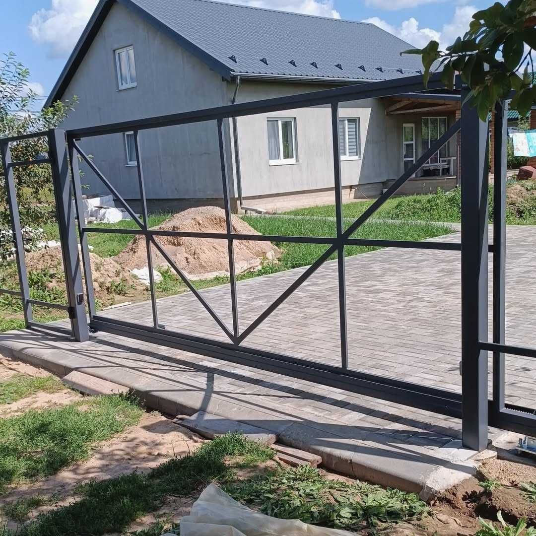 Відкатні ворота/Откатные ворота, Каркас откатных ворот WELDER Т01