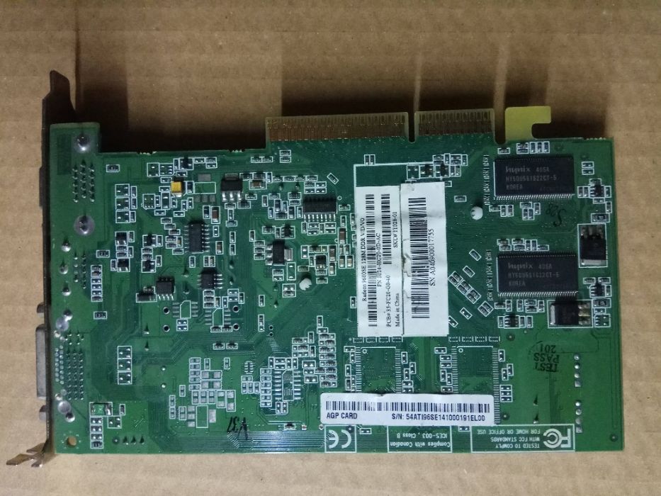 Placas gráficas AGP a partir 8Mb até 256Mb