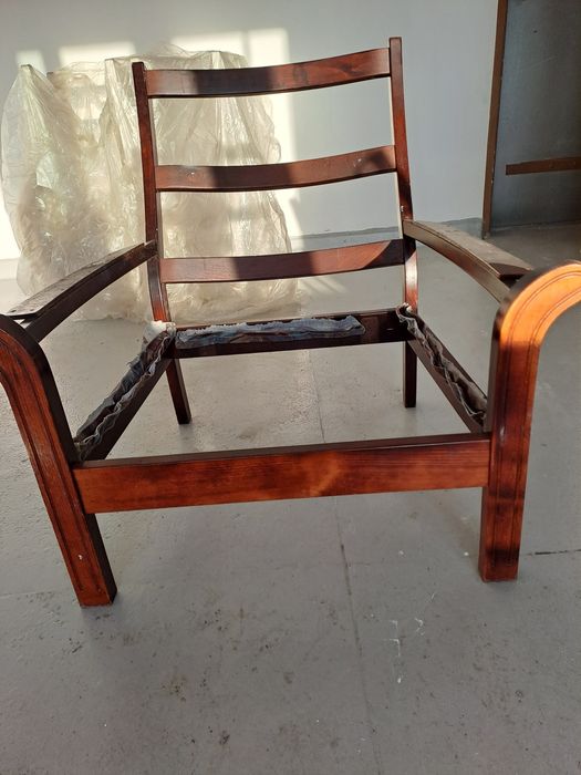 Fotel-rama antyk  brązowa