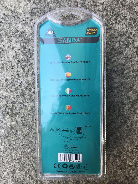 Cabo HDMI (HDMI para HDMI) - 3 Metros - Novo e Selado