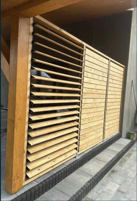 Żaluzje Ogrodowe Prowadnice Uchwyt Ruchome Deseczki