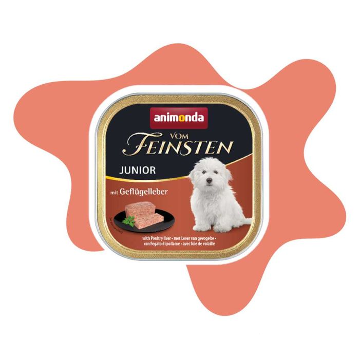 Animonda Vom Feinsten Junior Wątróbka drobiowa 10x150g Karma mokra