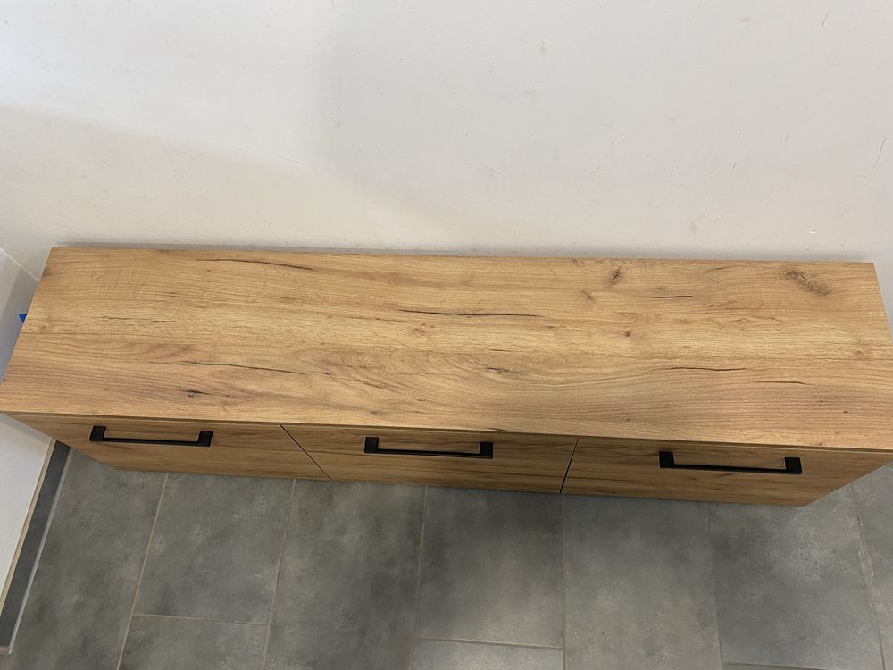 Maroko szafka na buty stojąca do przedpokoju dab artisan 150 x 44 x 33
