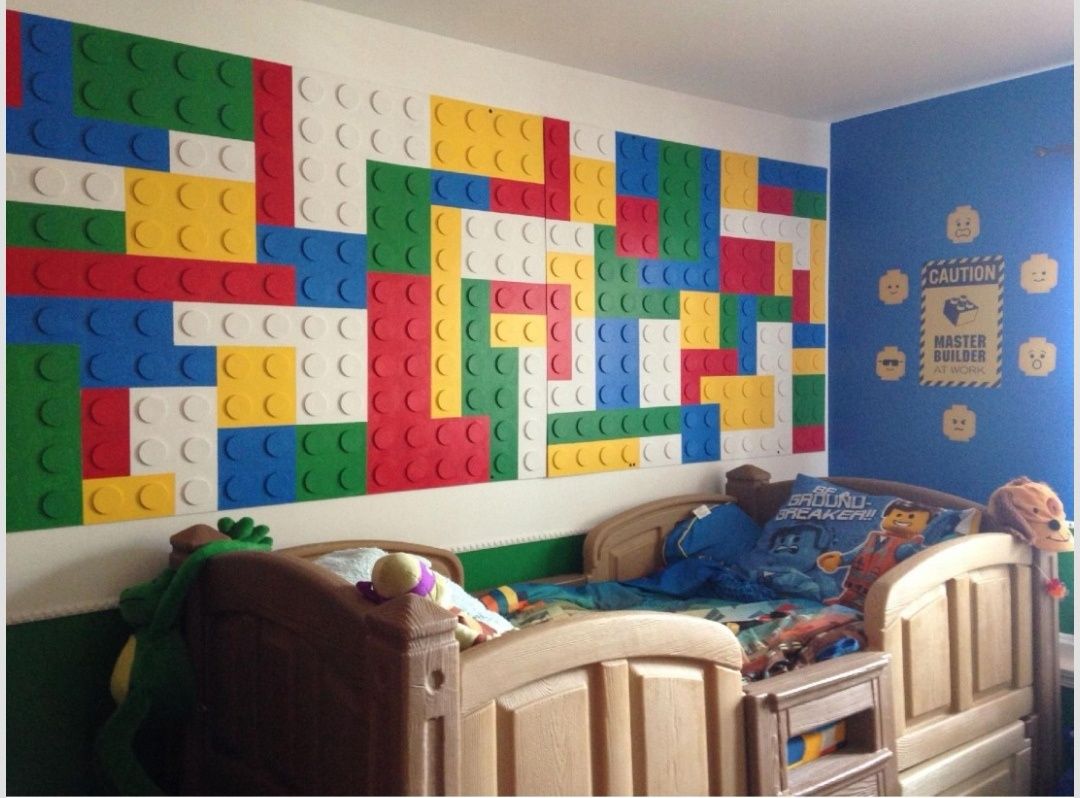 Lego,panele, dekoracja ścienna, kolorowe,