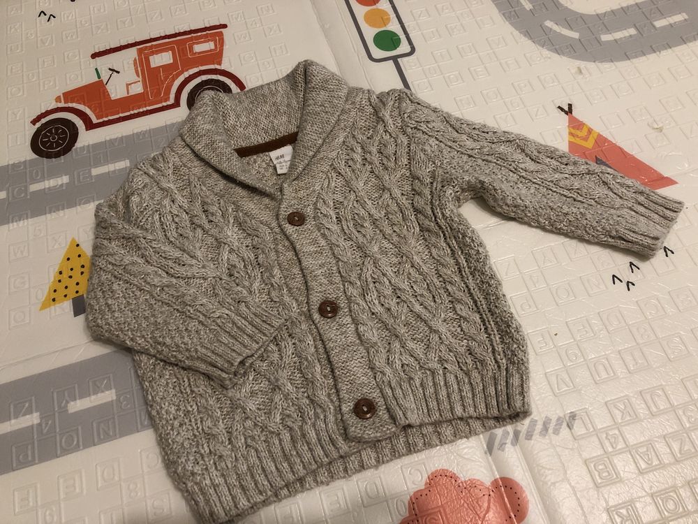 Sweterek niemowlęcy h&m 74