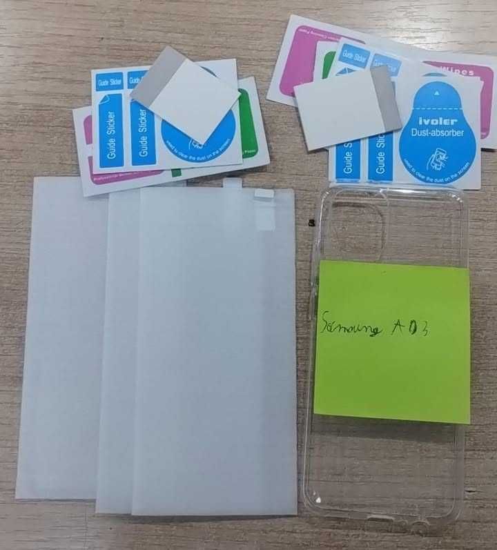 etui do telefonu Samsung a03 + 3 szybki