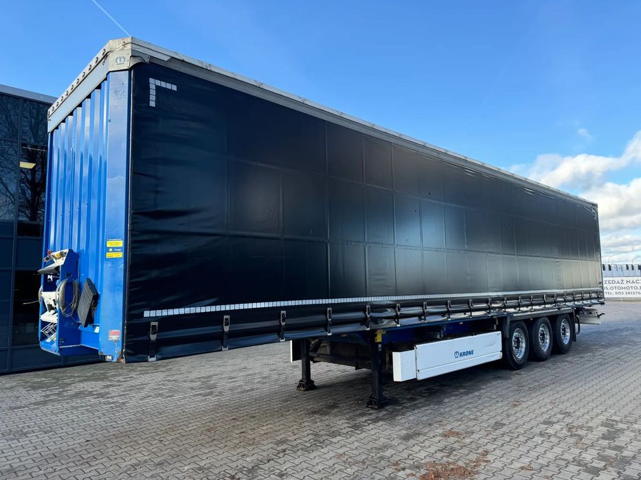 Krone SD Firanka Certyfikat XL, oś podnoszona, kosz na palety  Listwy aluminiowe, nowe plandeki!!