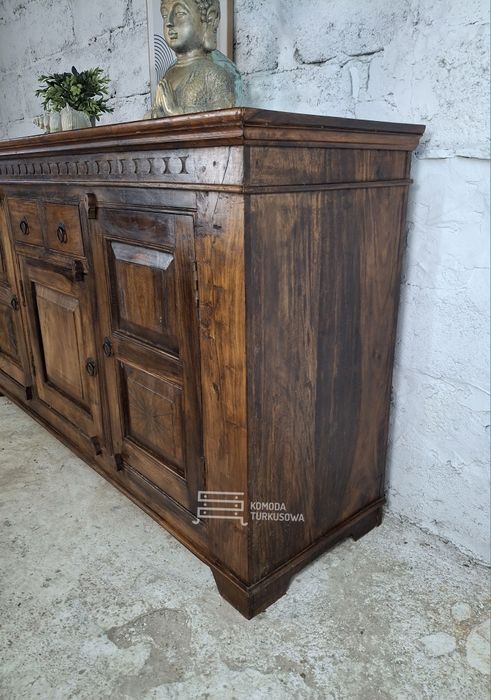 Komoda kolonialna PALISANDER INDYJSKI, lite drewno, vintage