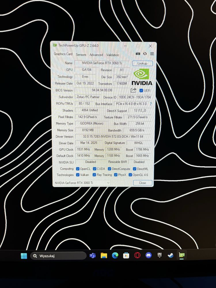 Komputer do gier | i7-10700K + RTX 3060Ti+32GB RAM+SSD 1T | RBG GRATIS
