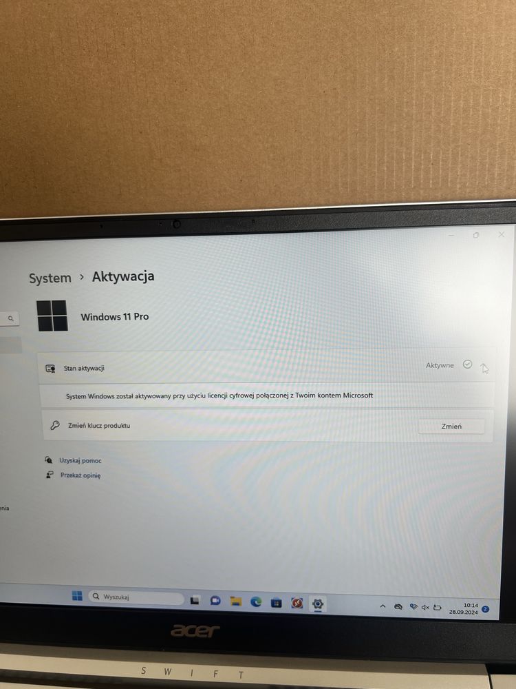 Laptop Acer Swift 3 SF314 14” i5 8/512GB + windows 11 pro