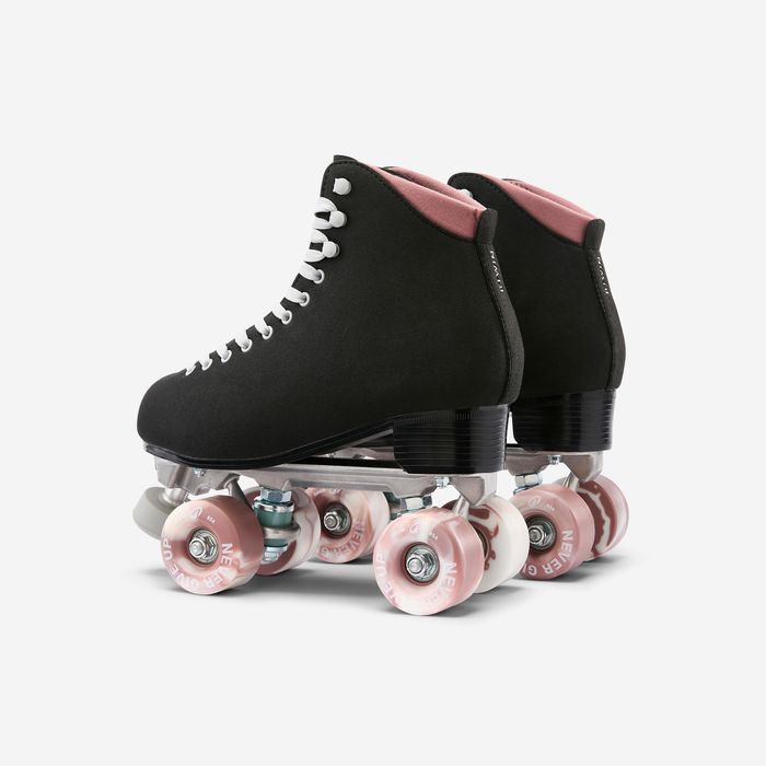 Patins de Rodas de Dança QUAD Dancing D500 Preto