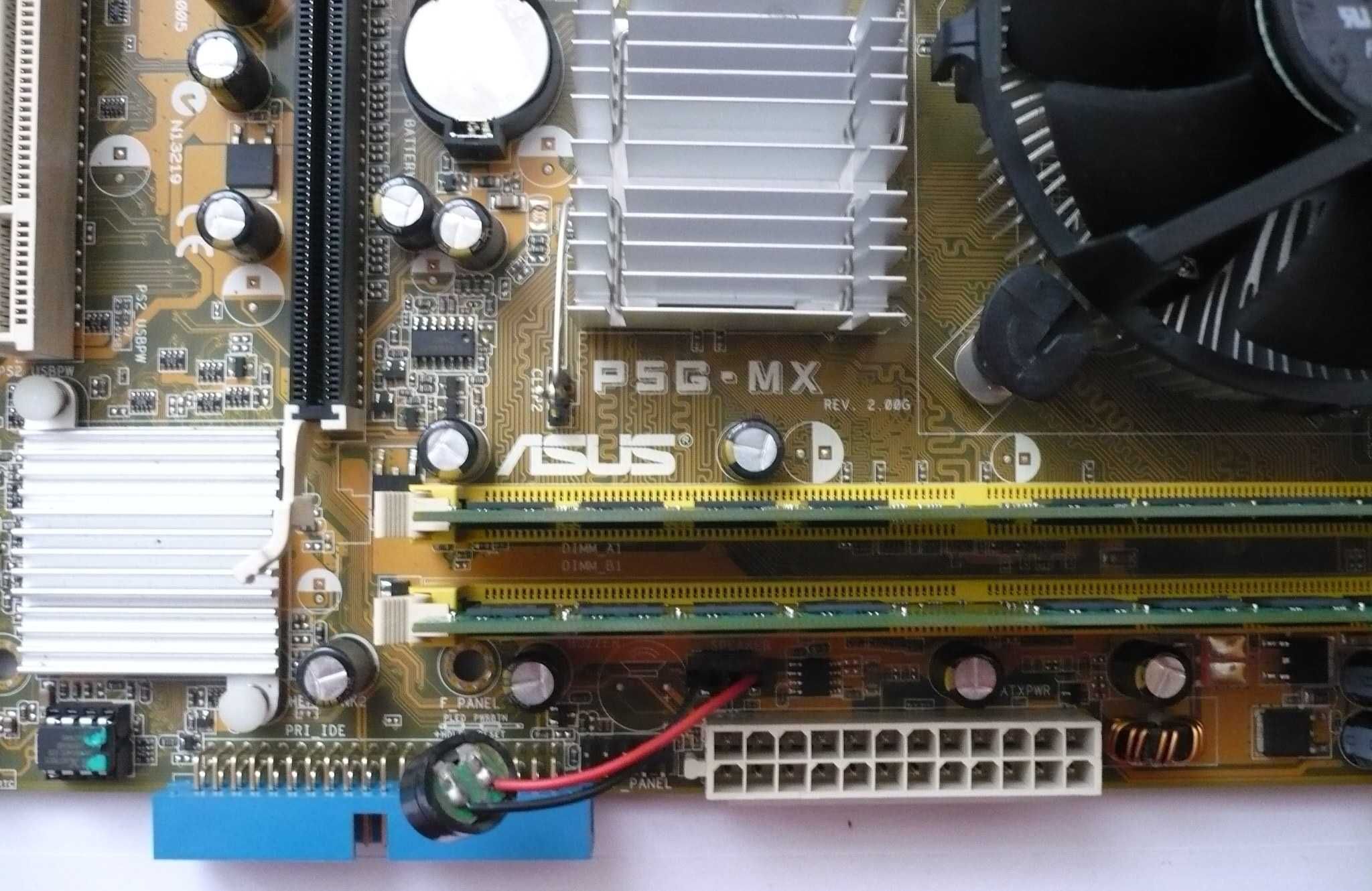 Płyta główna ASUS P5G-MX+procesor+pamięć ram.