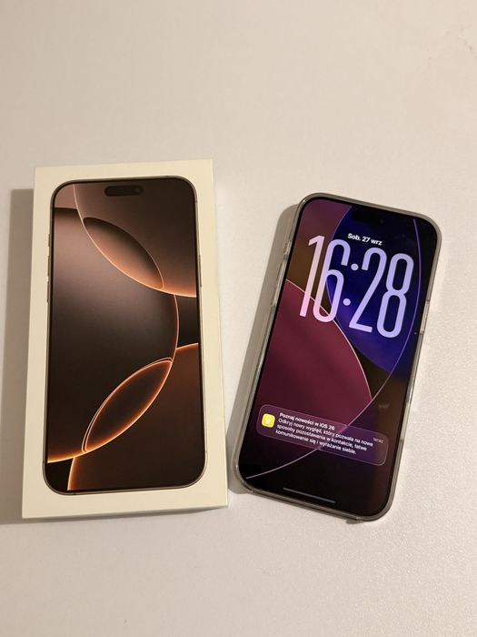 Iphone 16 pro max 1 Tb desert, 100% kondycja, gwarancja, ubezpieczenie