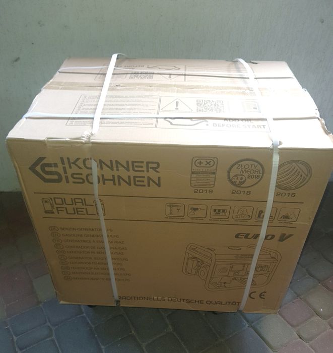Генератор газ бензин 4 кВт  könner & söhnen ks 5000e g