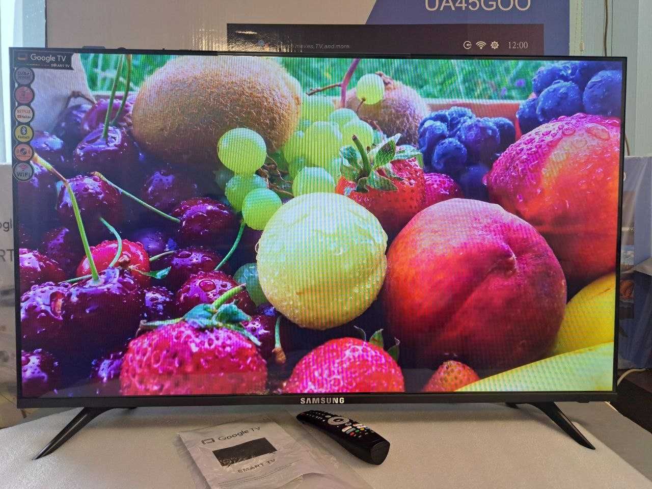 Безрамочный телевизор SAMSUNG 45" Google TV 4Kтелевізор хіт 2024
