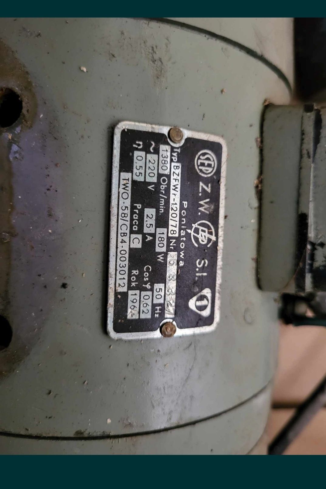 Silnik elektryczny 220v pralka frania sep z.W.s.i Poniatowa