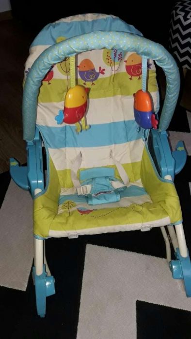 Huśtawka leżaczek bujaczek Fisher Price swing n'rocker