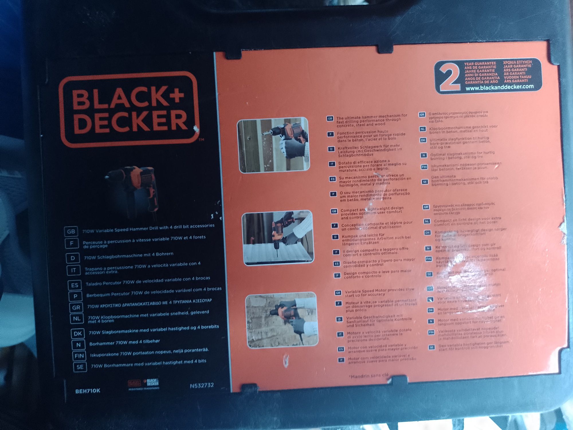 Wiertarka udarowa Black Decker 710W