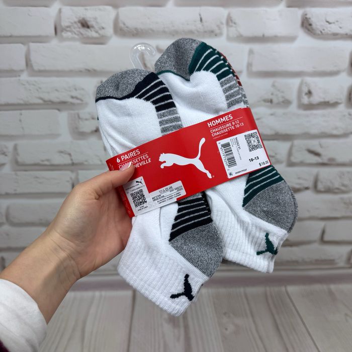 Puma (6 пар) Halt-Terry США! Дуже комфортні шкарпетки