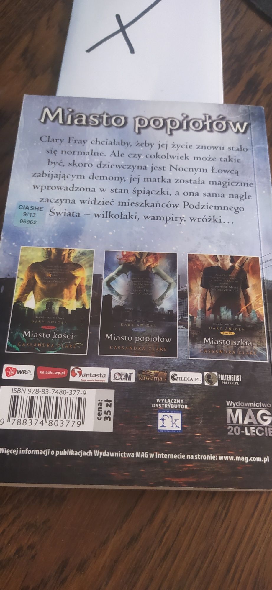 Miasto popiołów Dary Anioła 2 Cassandra Clare