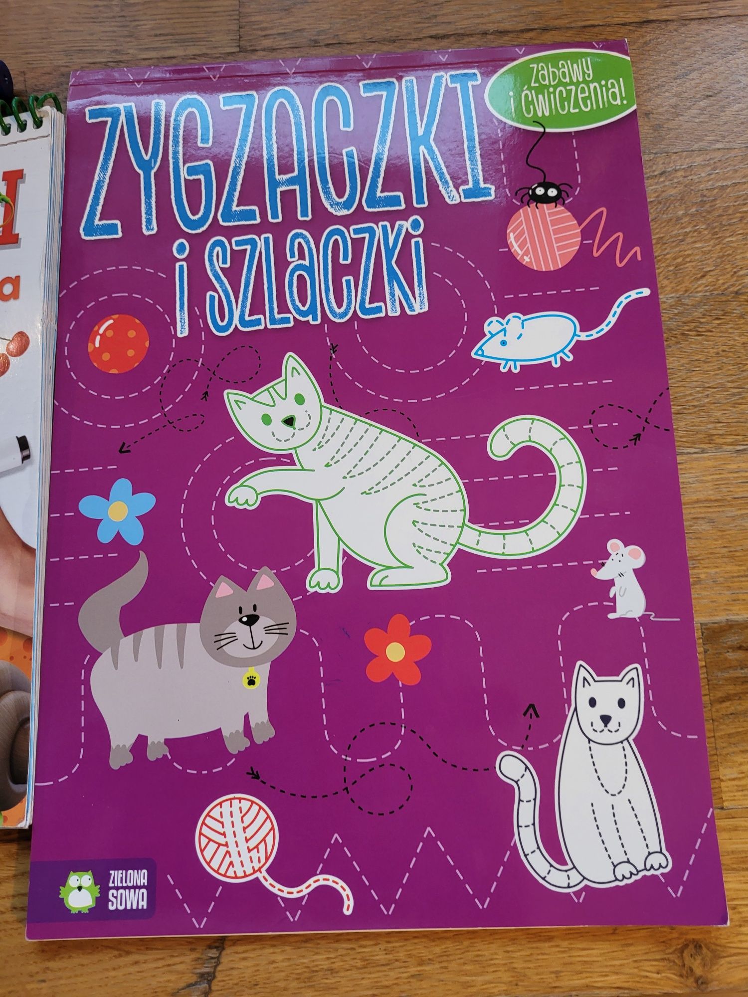 "Cyferki dla przedszkolaka" z pisakiem Aksjomat+ książeczka szlaczki