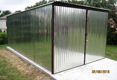 Garaż blaszany Blaszak 3x5 Garaże blaszane Blaszaki ocynk PRODUCENT