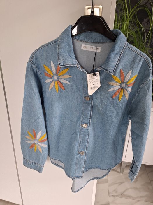 Koszula jeans dla dziewczynki r.134 Zara