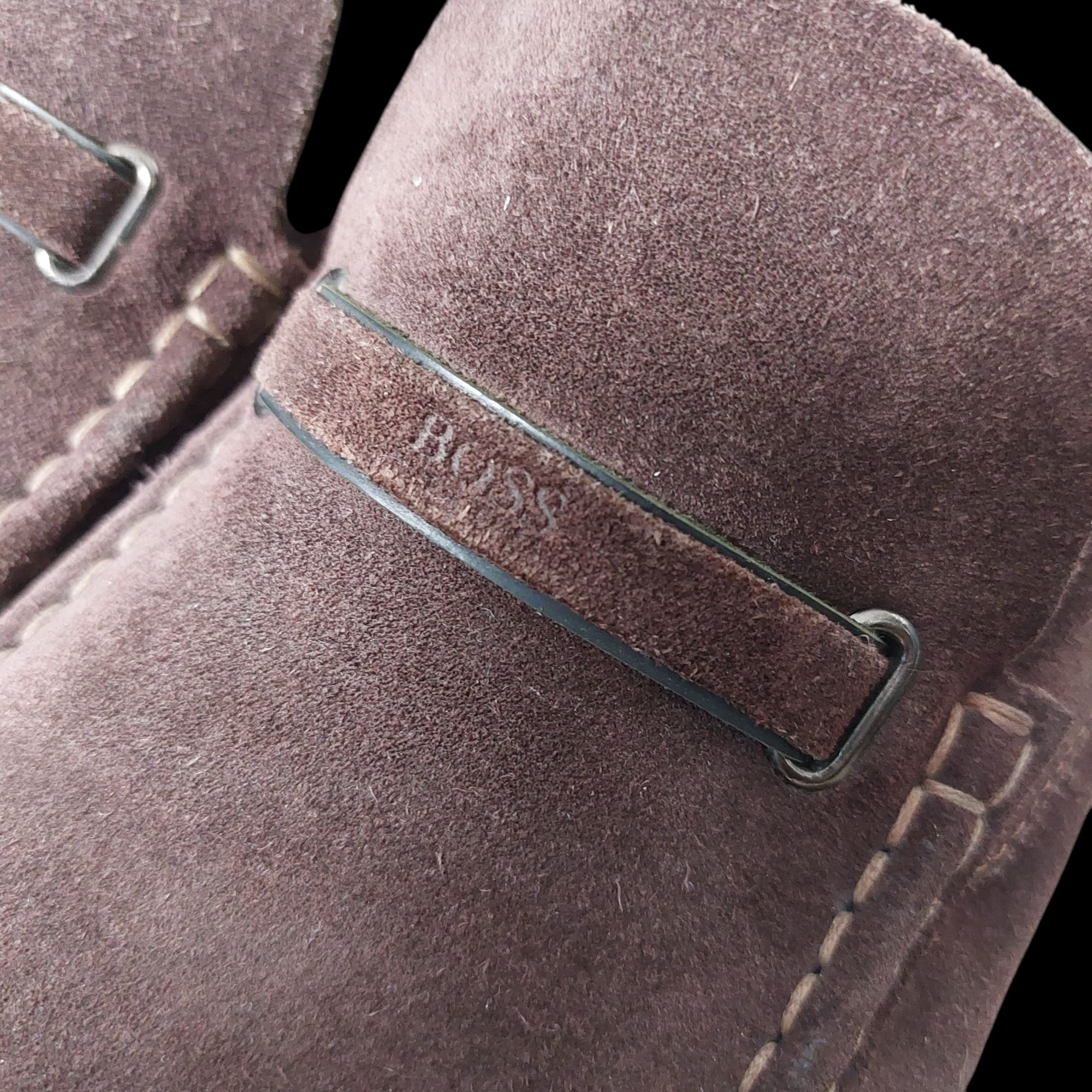 Hugo Boss mokasyny zamszowe skóra męskie r. 44/28,5cm