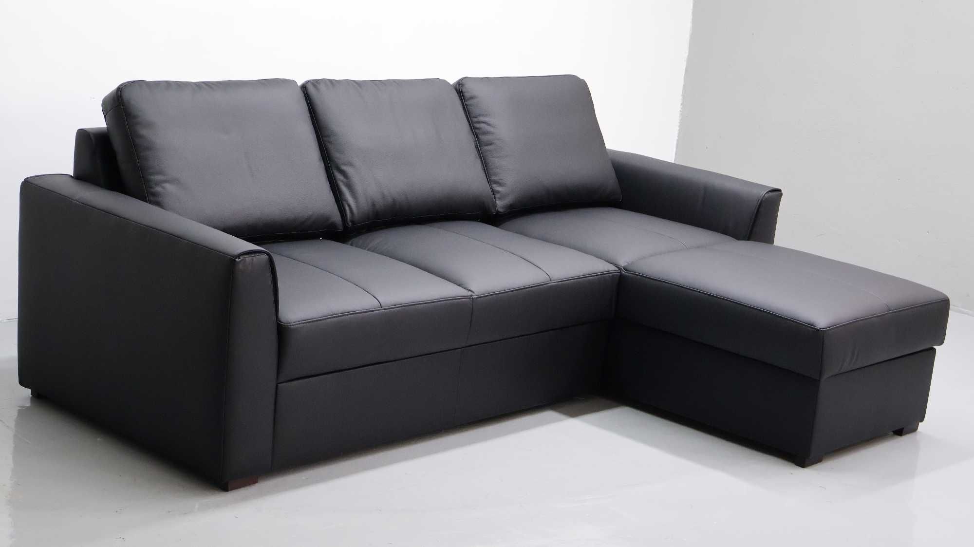 LZW skóra naturalna narożnik funkcja spania pojemnik 6605 sofa  rogówk