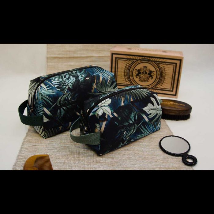 Zestaw kosmetyczek w liście wodoodporne z kieszonkami