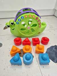 Ślimak fisher price sorter klocki