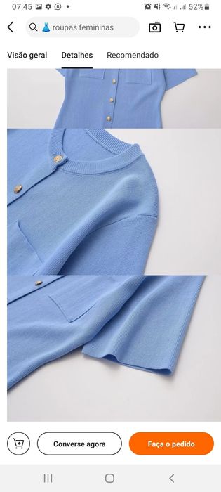 Promoção de Mine vestido de malha feminino, nos tamanhos S,M,L.