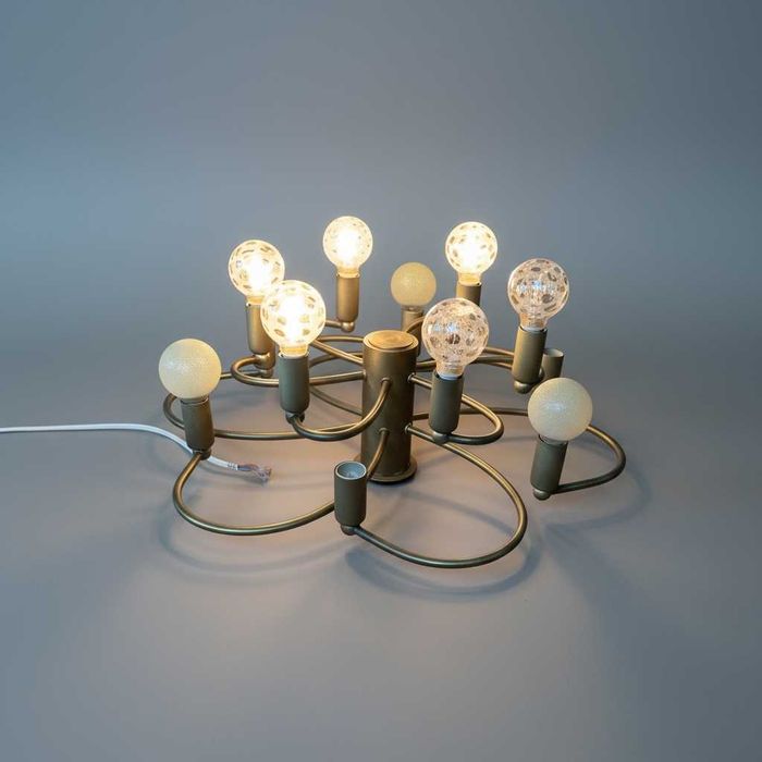 Vintage lampa sufitowa żyrandol Leola Niemcy lata 70 Helestra Leuchten